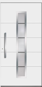 Drzwi zewnętrzne nowoczesne białe, Rodenberg Modern 6560-73